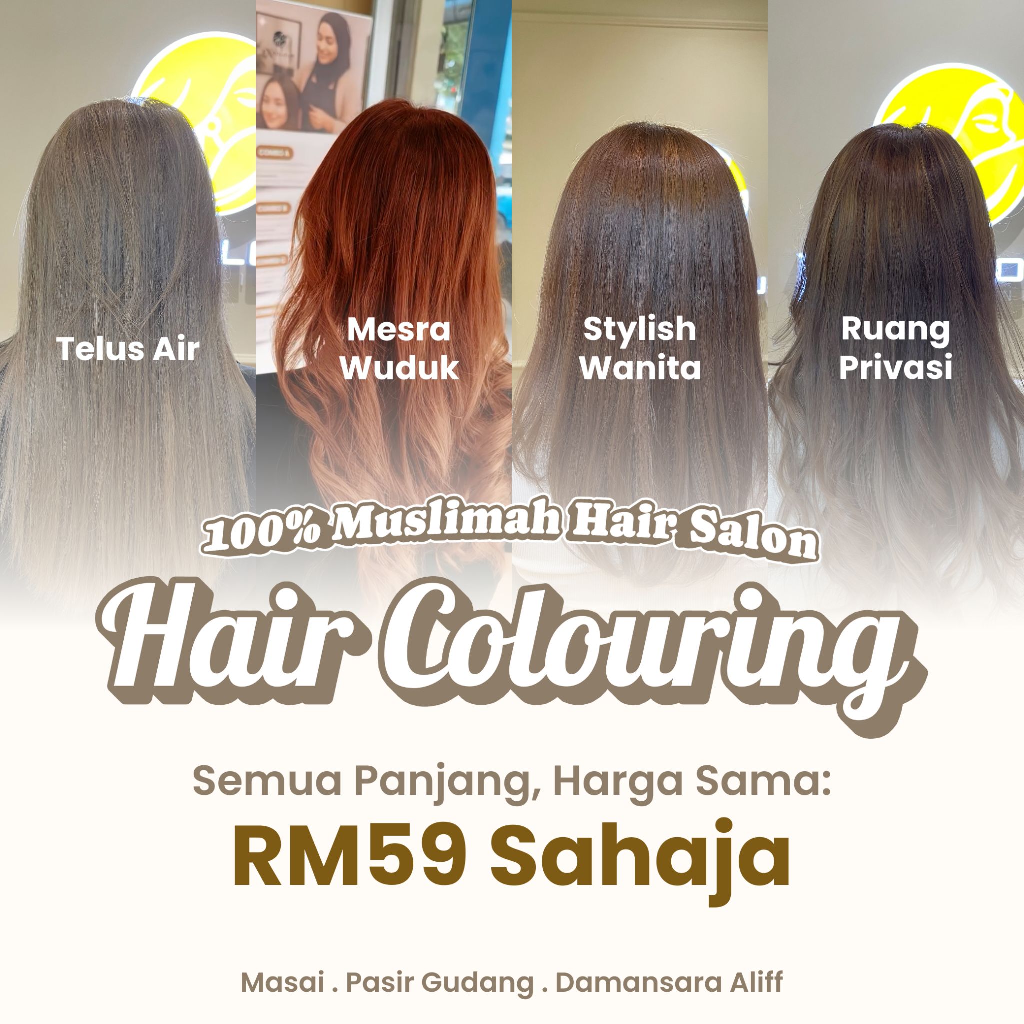 Ex Colour Muslimah Hair Salon Facebook ad