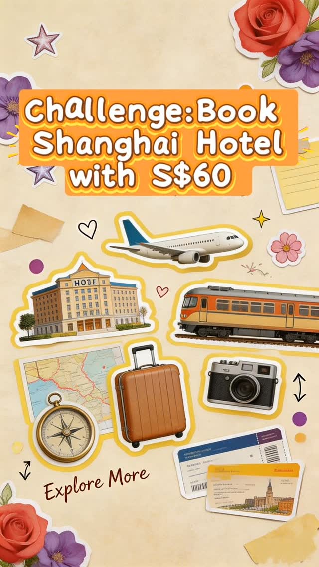 Trip.com Facebook ad: Hotel booking challenge:I book my hotel using only…