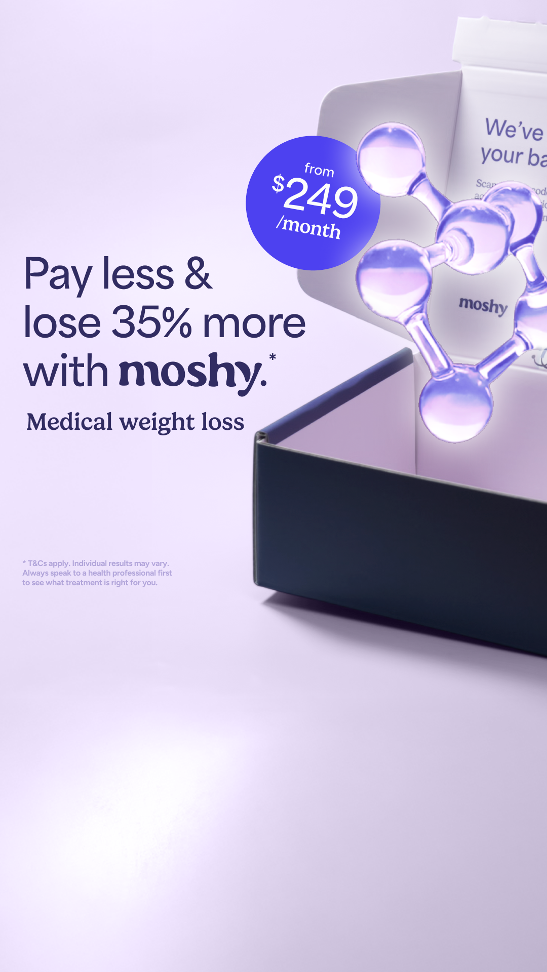 Moshy Facebook ad