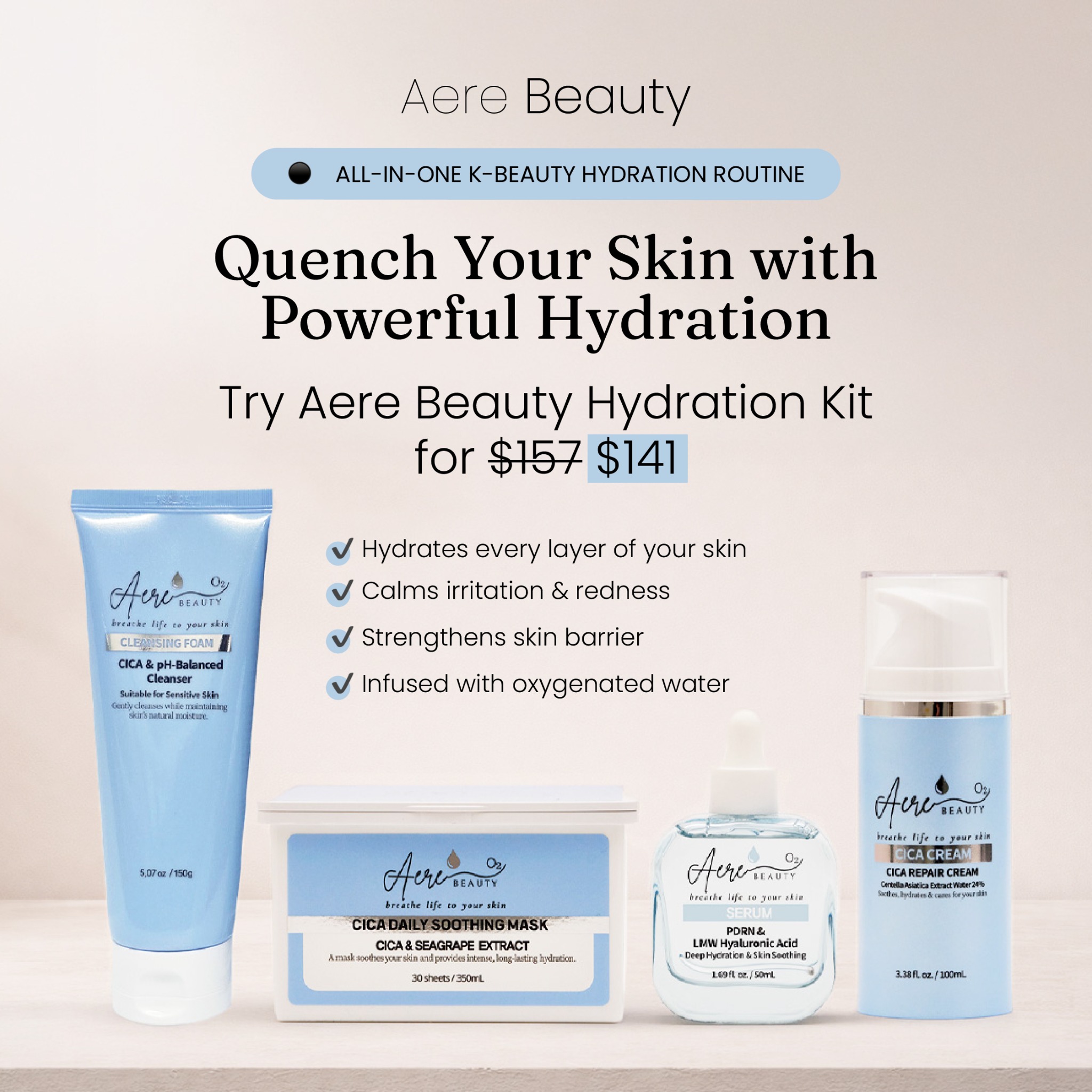 Aere Beauty Facebook ad