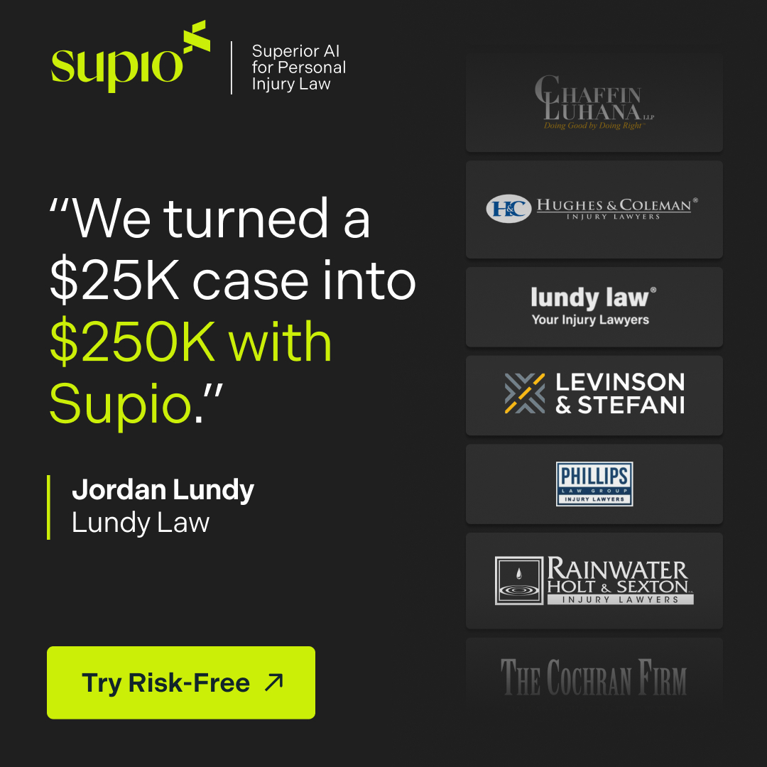 Supio Legal AI Facebook ad