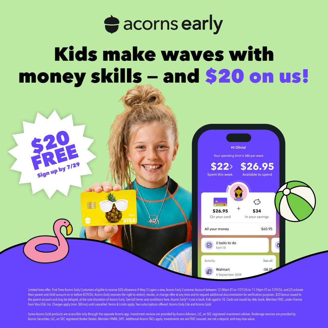 Acorns Early Facebook ad