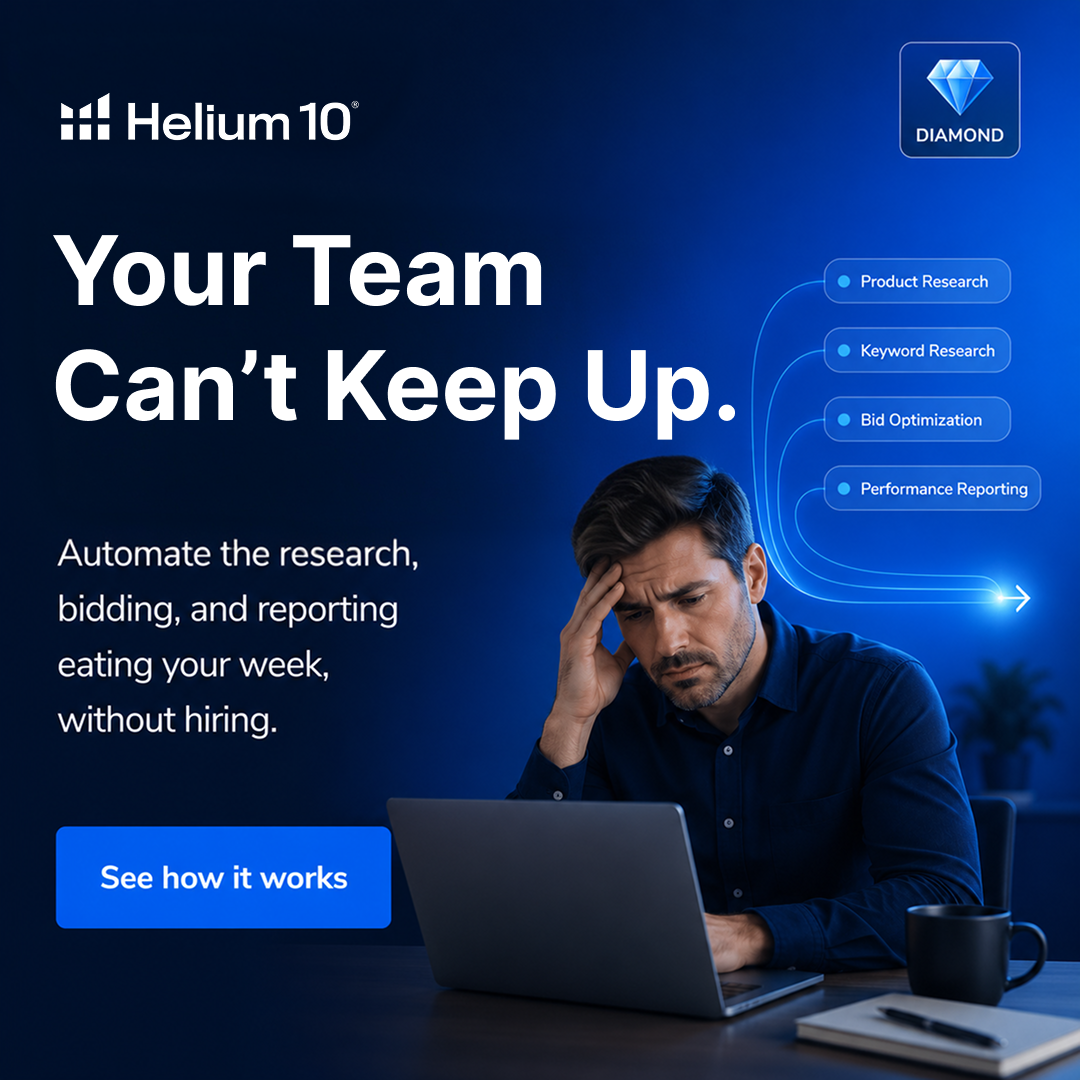 Helium 10 Facebook ad