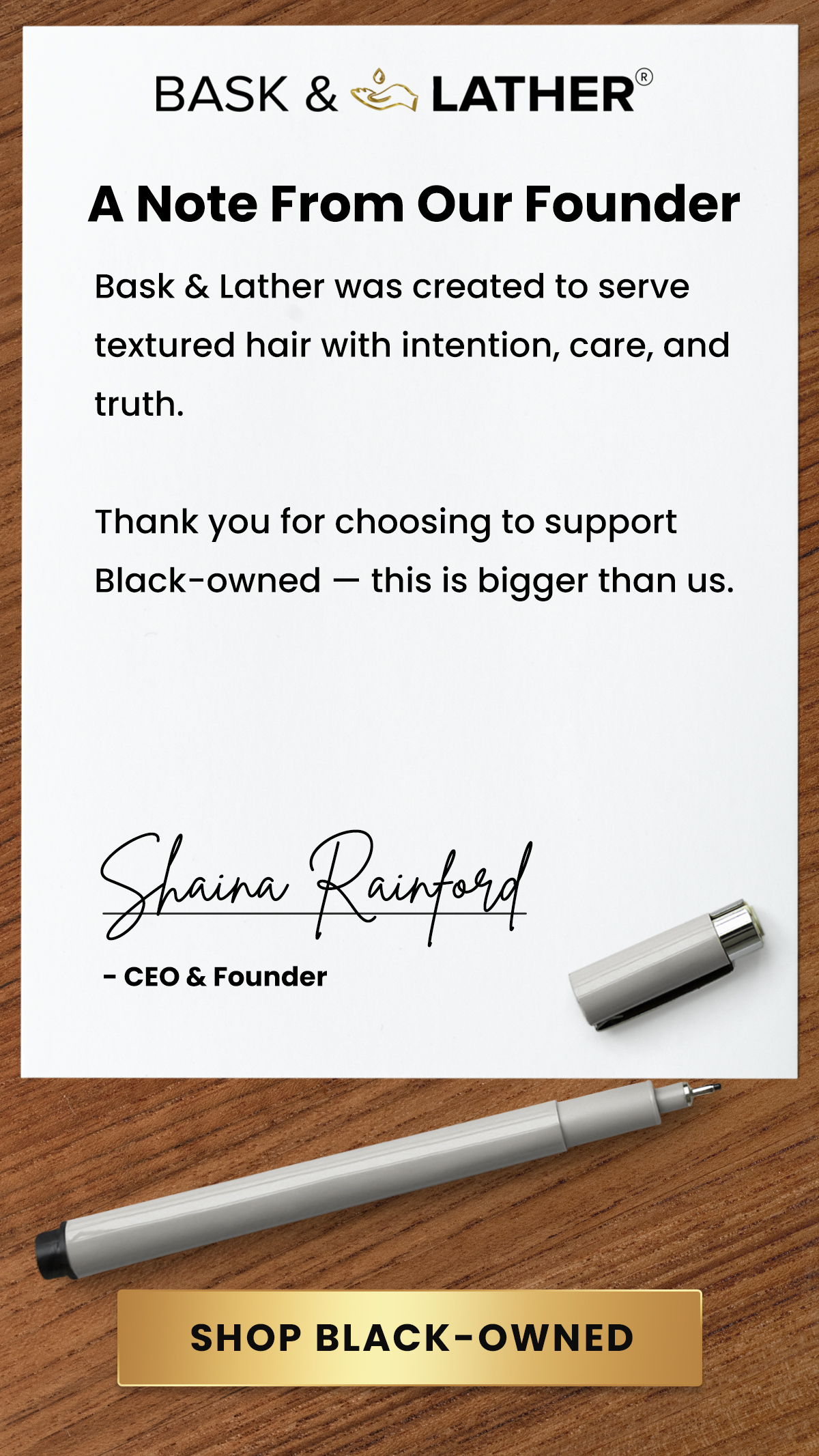Bask & Lather Co Facebook ad