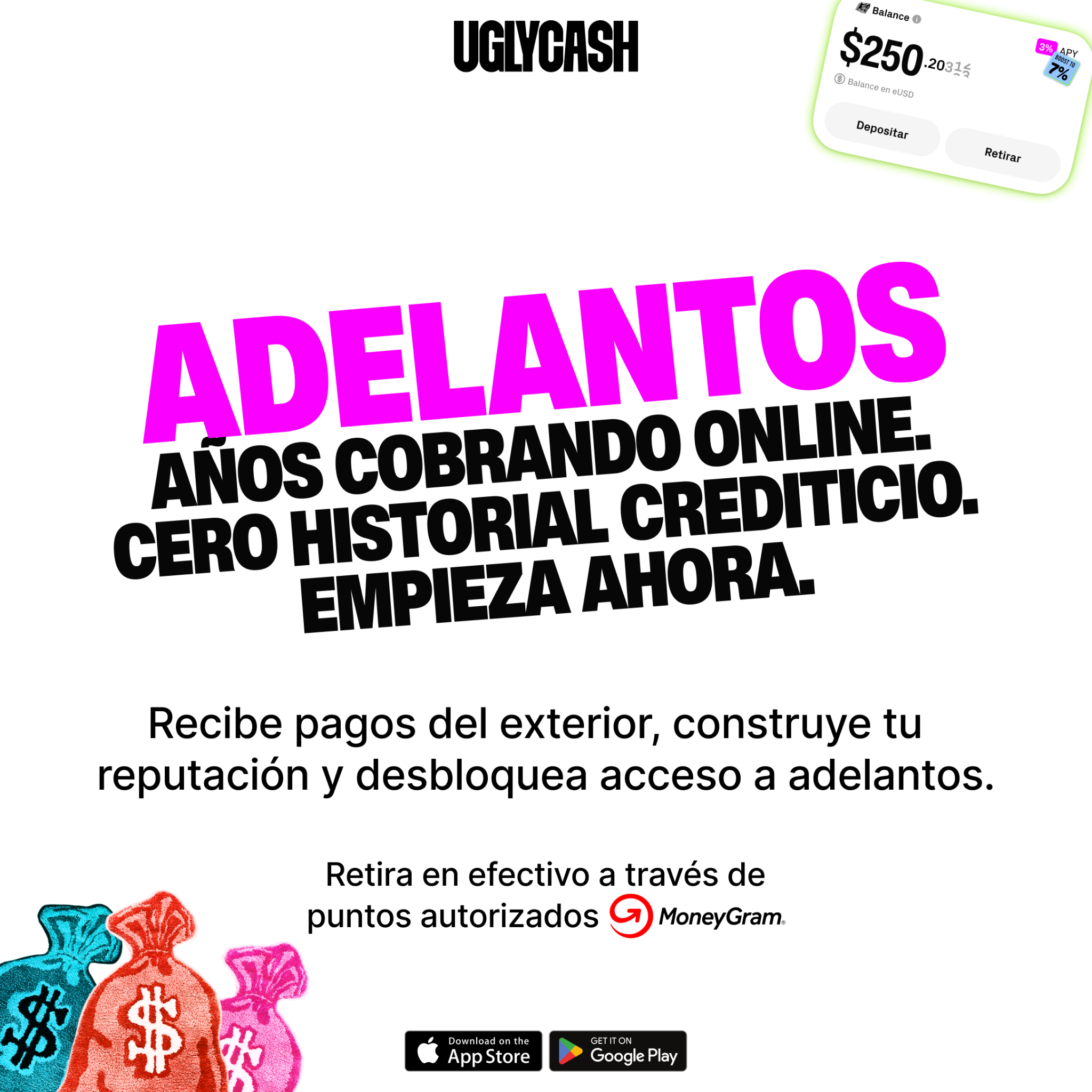 Ugly Cash Facebook ad
