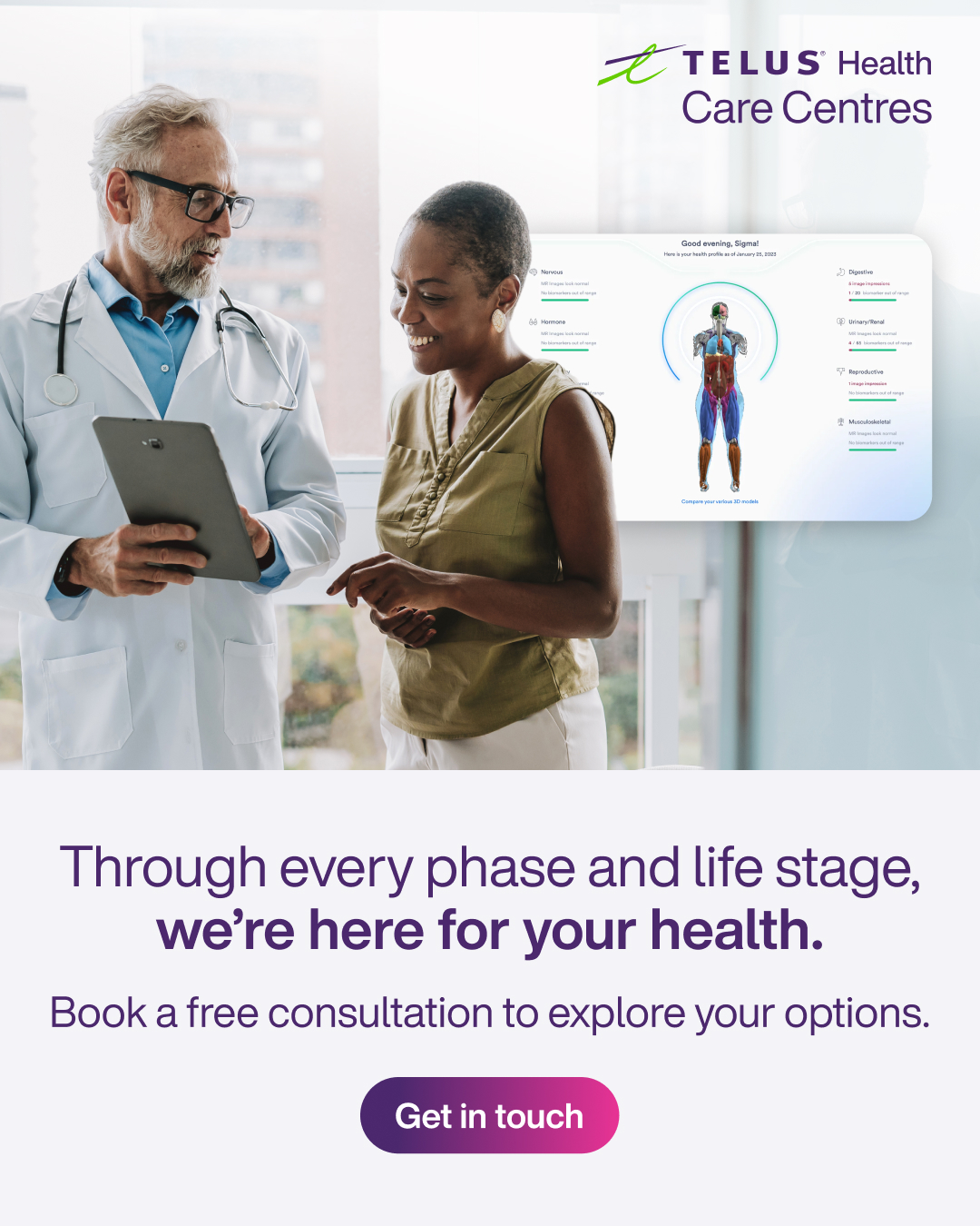 TELUS Health Facebook ad