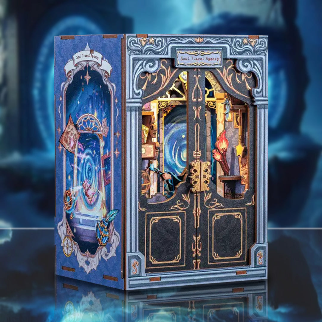 Book Nook Facebook ad: Step into another world, without leaving your shelf!