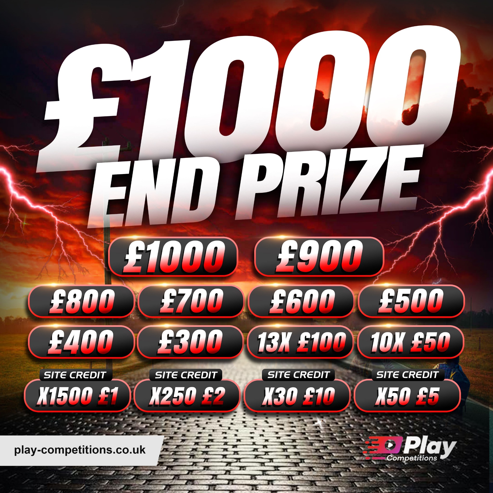 Play Competitions Facebook ad