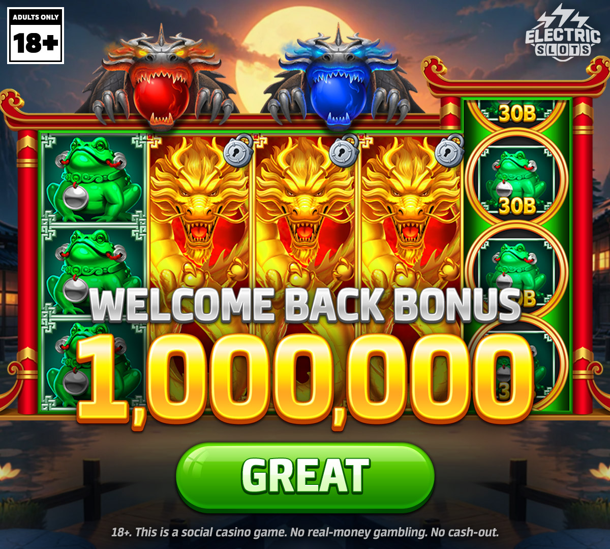Electric Slots Facebook ad