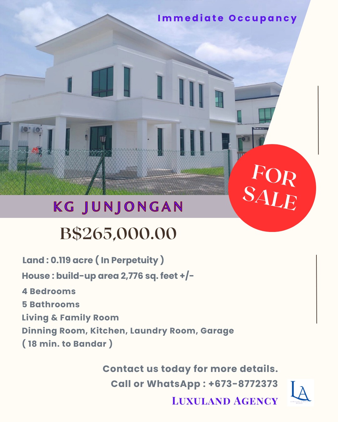 Luxuland Agency Brunei Facebook ad: Jun74-12