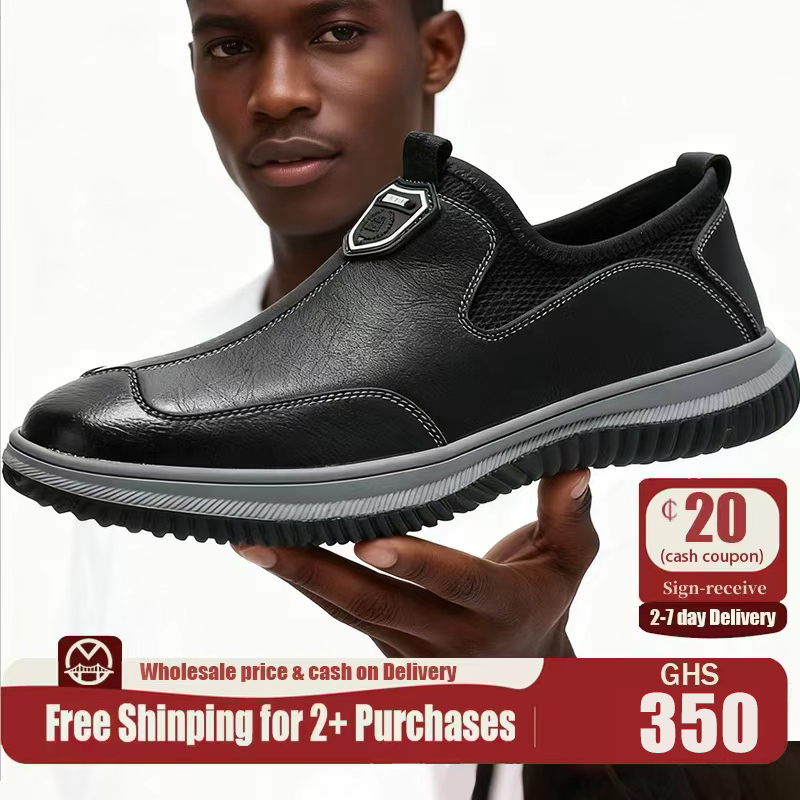 Kenteghshop-2 Facebook ad: COMFY BLACK LEATHER CASUAL SHOES!