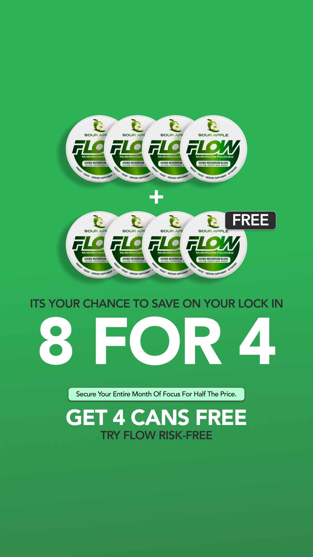 Flow Pouches Facebook ad