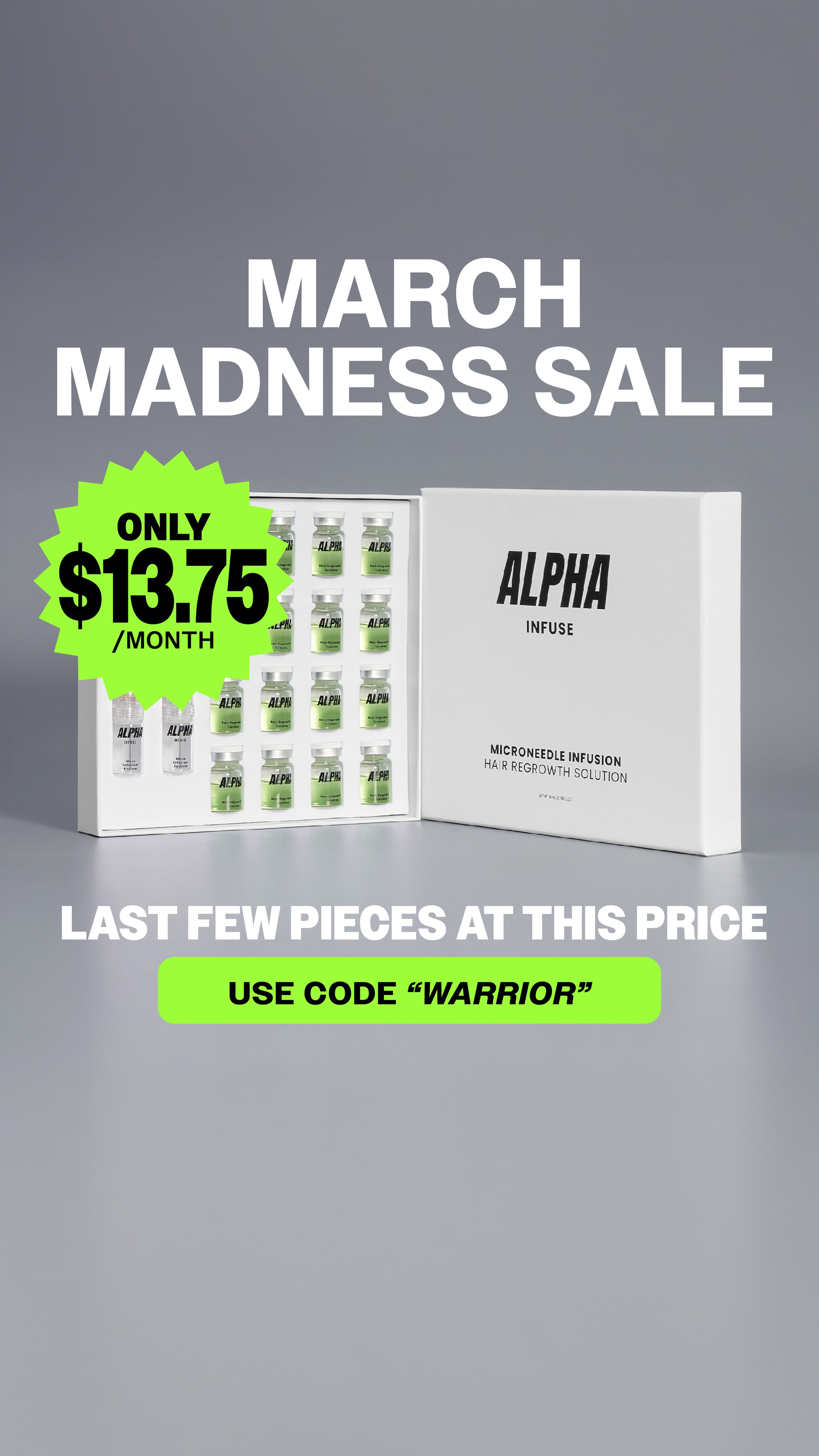 AlphaInfuse Facebook ad