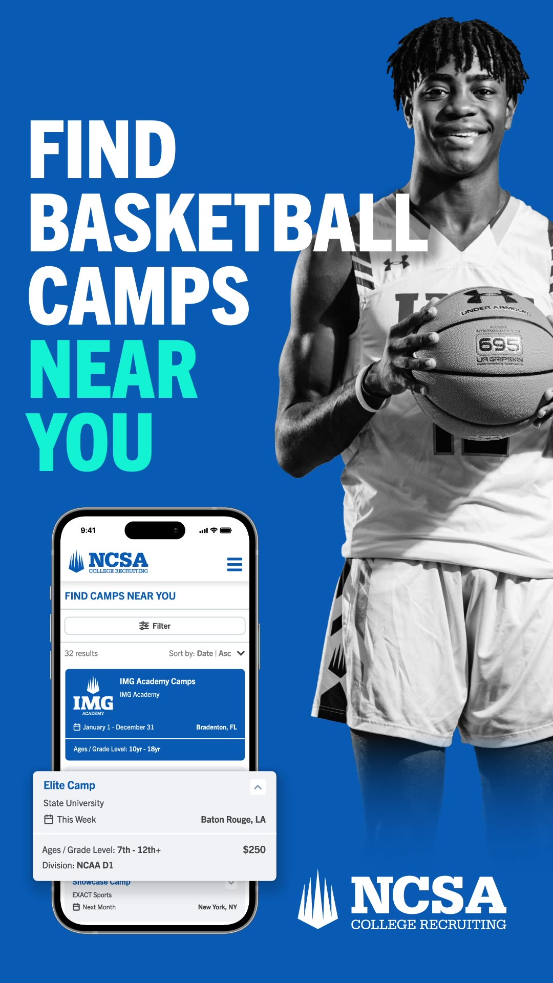 NCSA College Recruiting Facebook ad from Jul 29, 2025