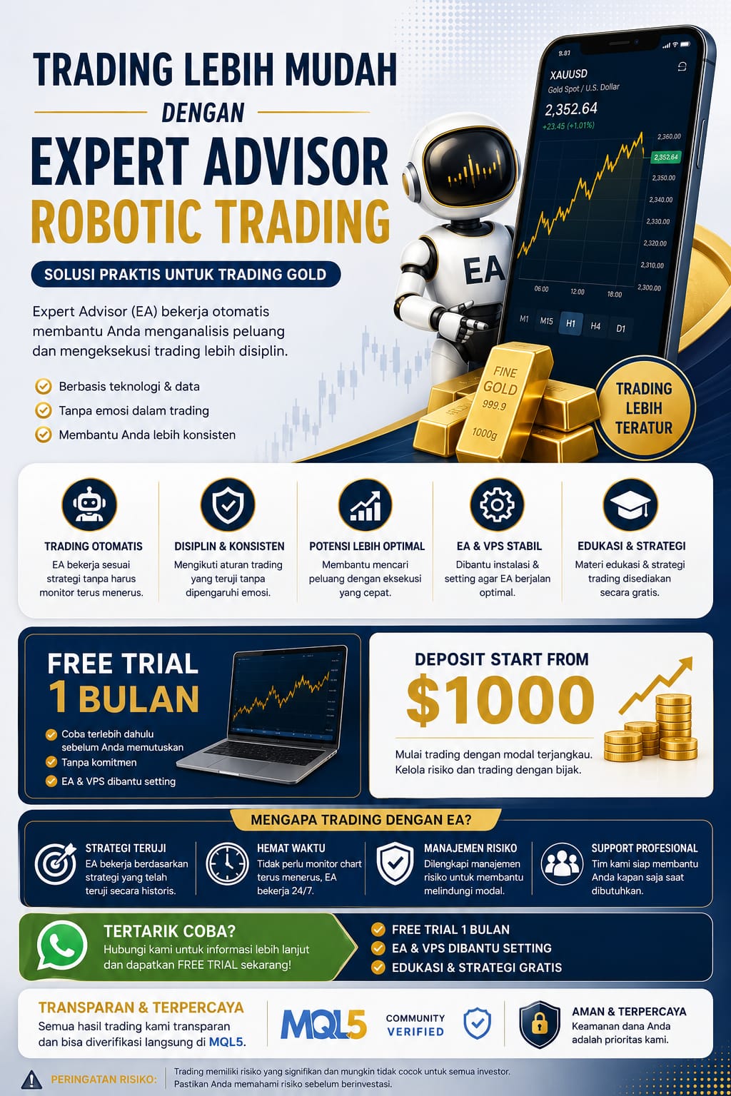 Stephanus Felix Facebook ad: Warning: Trading can be risky!