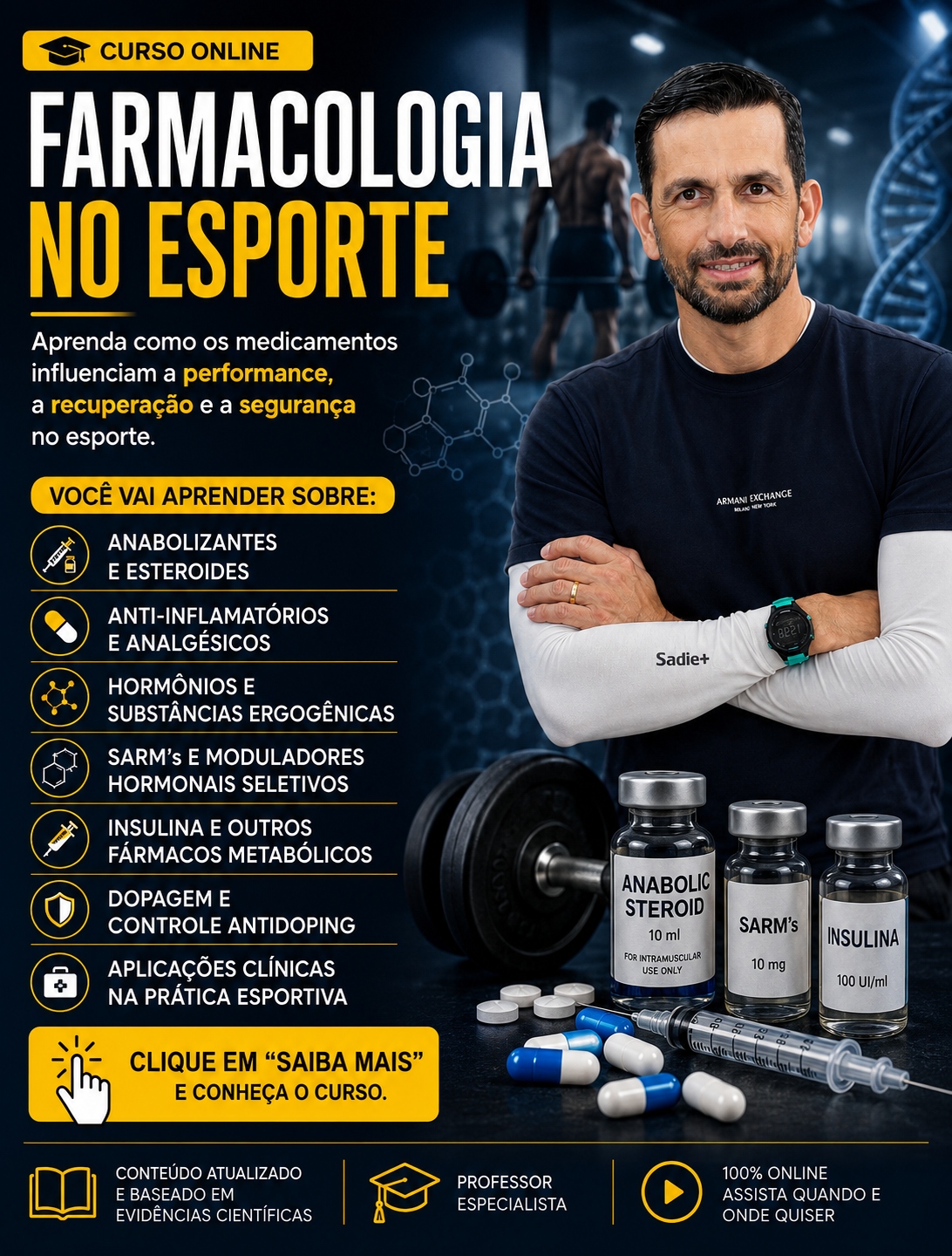 Prof. Claudiney Ferreira Facebook ad: Farmacologia no Esporte | Curso Online