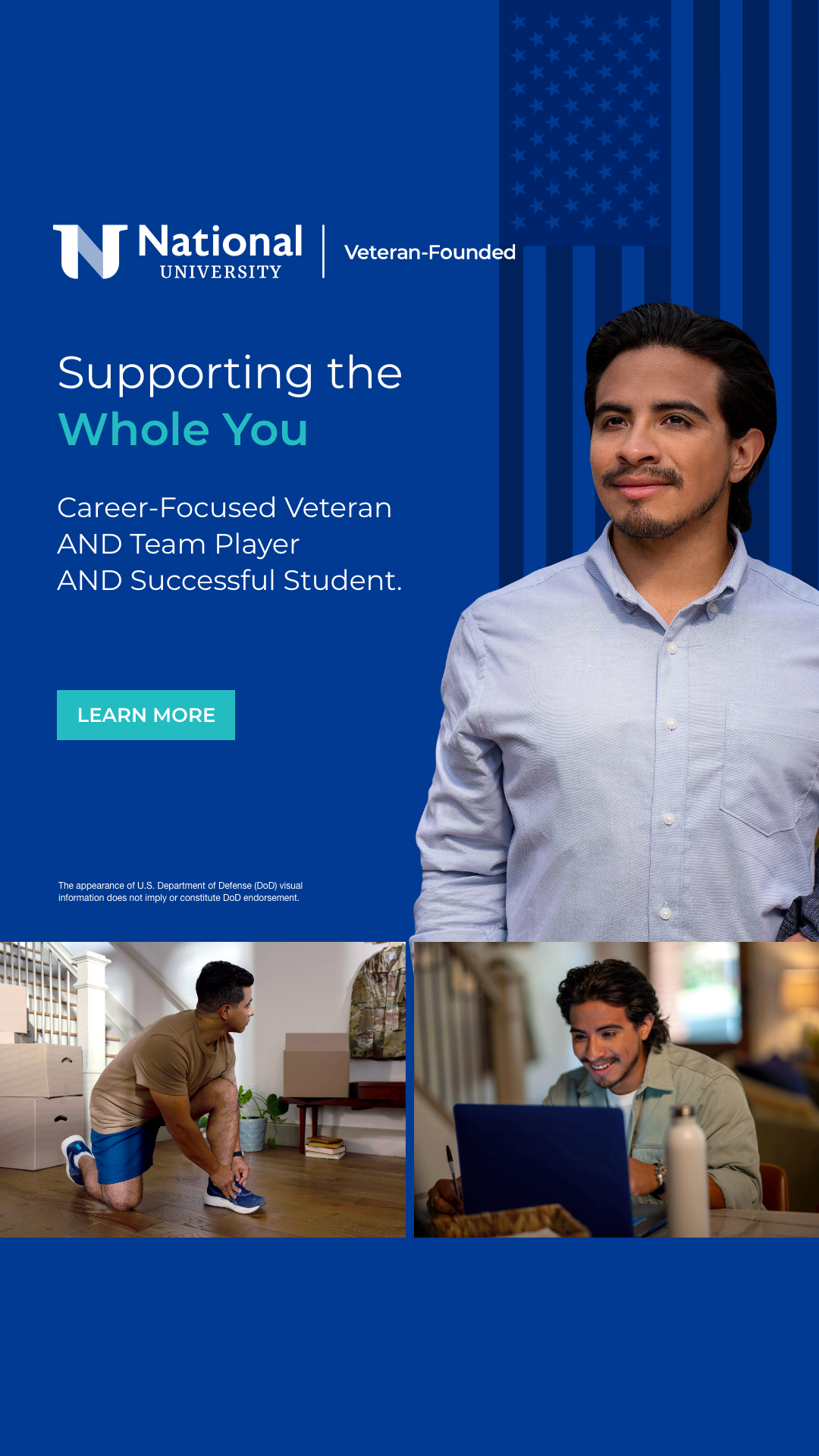 National University Facebook ad