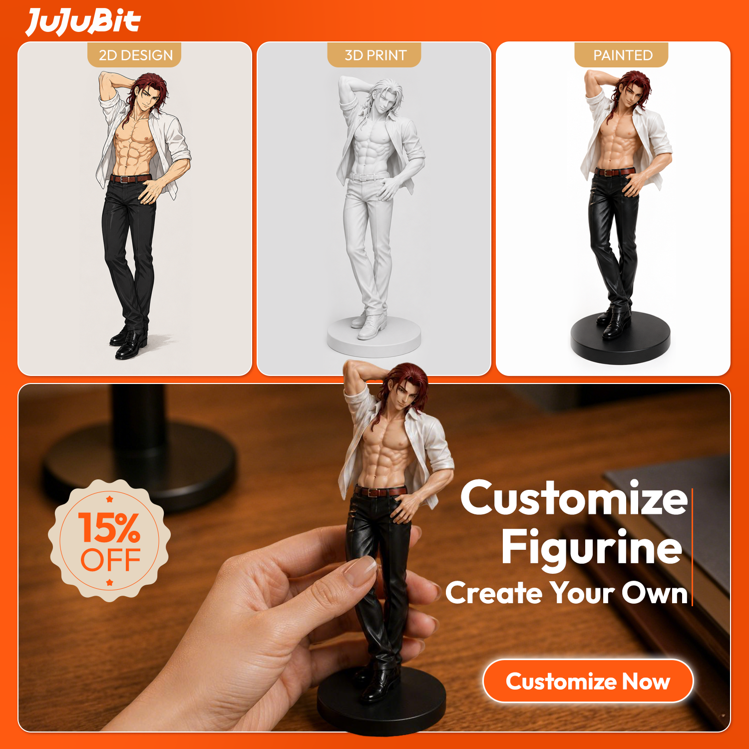Jujubit.ai Facebook ad: Customize Now