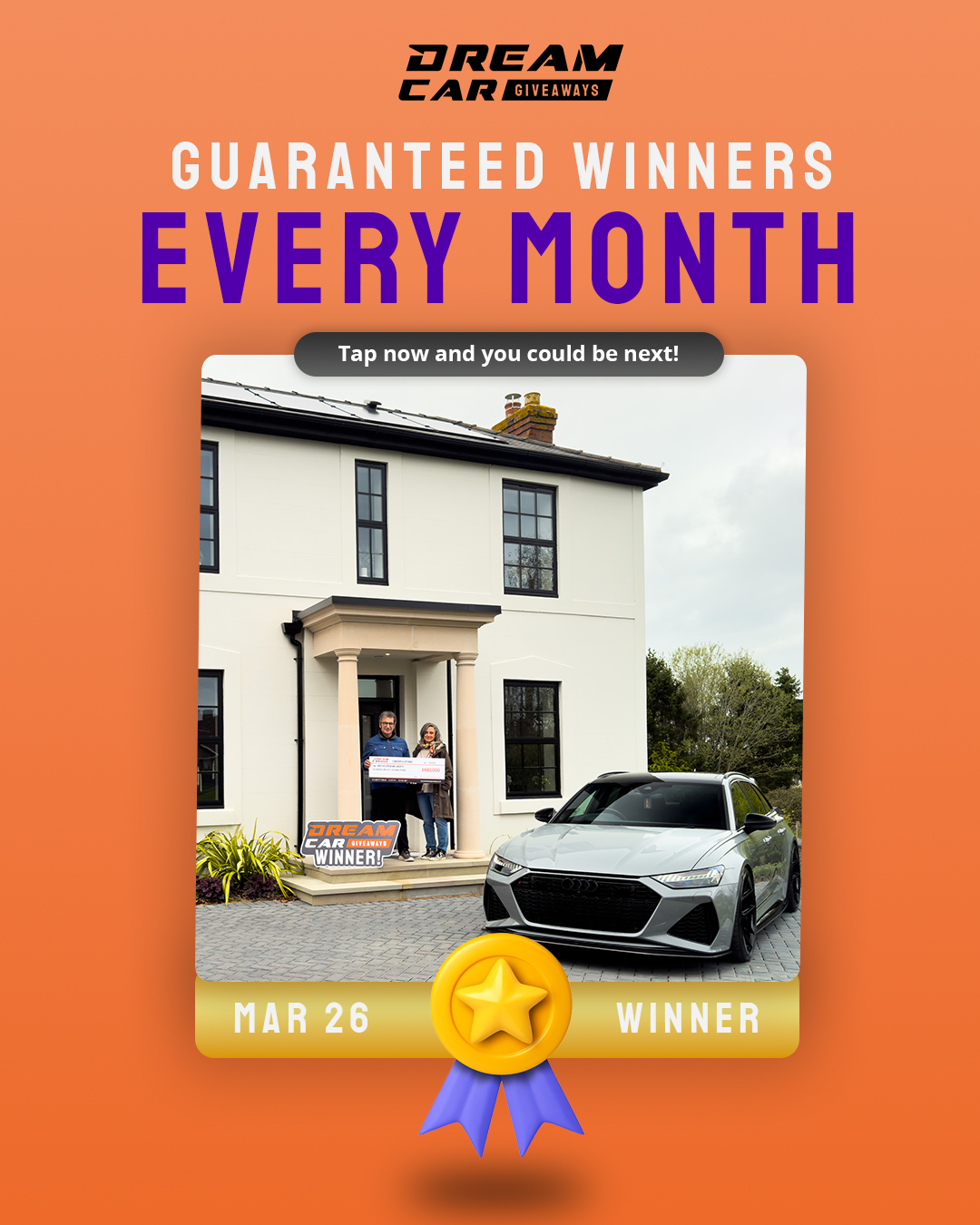 Dream Car Giveaways Facebook ad