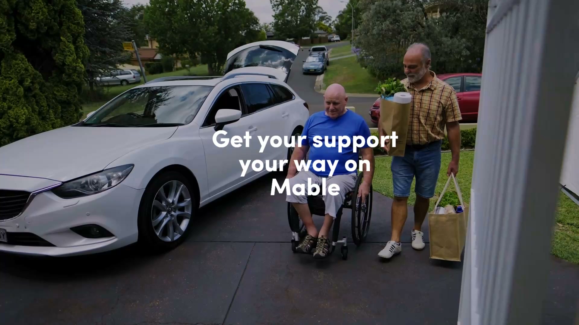 Mable Facebook ad: Choose who supports you and when