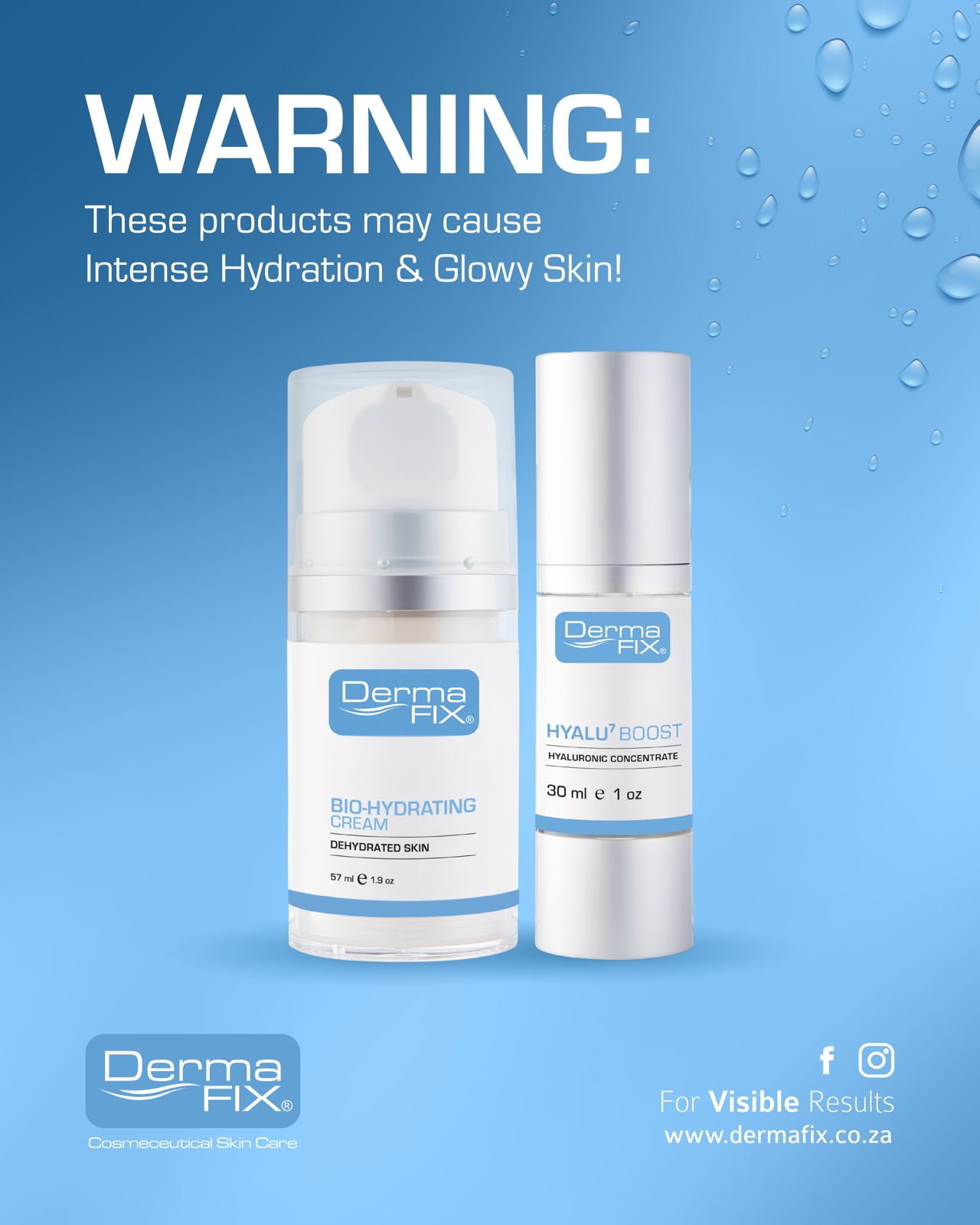 DermaFix Facebook ad: Hyaluronic Hydration!