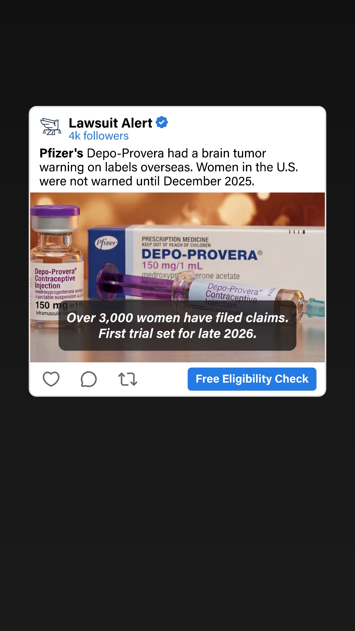 Free Legal Reviews Facebook ad