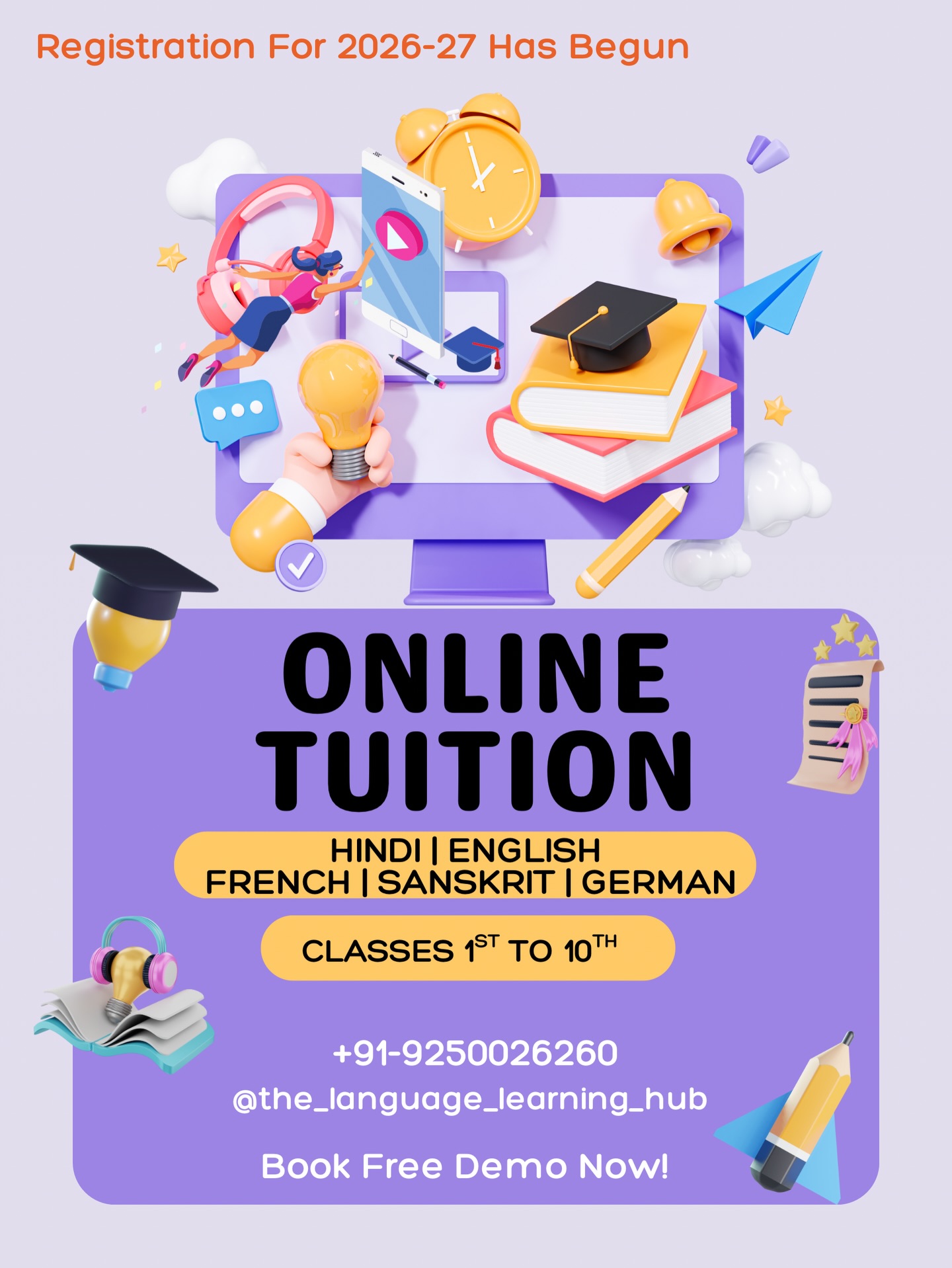 the_language_learning_hub Facebook ad: Registration for the New Session Has Begun!