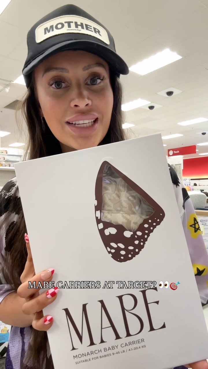 Mabē Carriers Facebook ad: @mabecarriers are now in store at target!