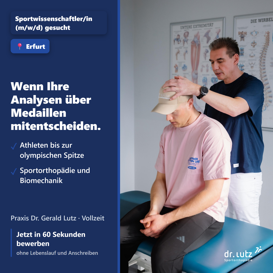 Sportorthopädie Dr. Lutz Facebook ad: Sportwissenschaftler/in (m/w/d) in Erfurt