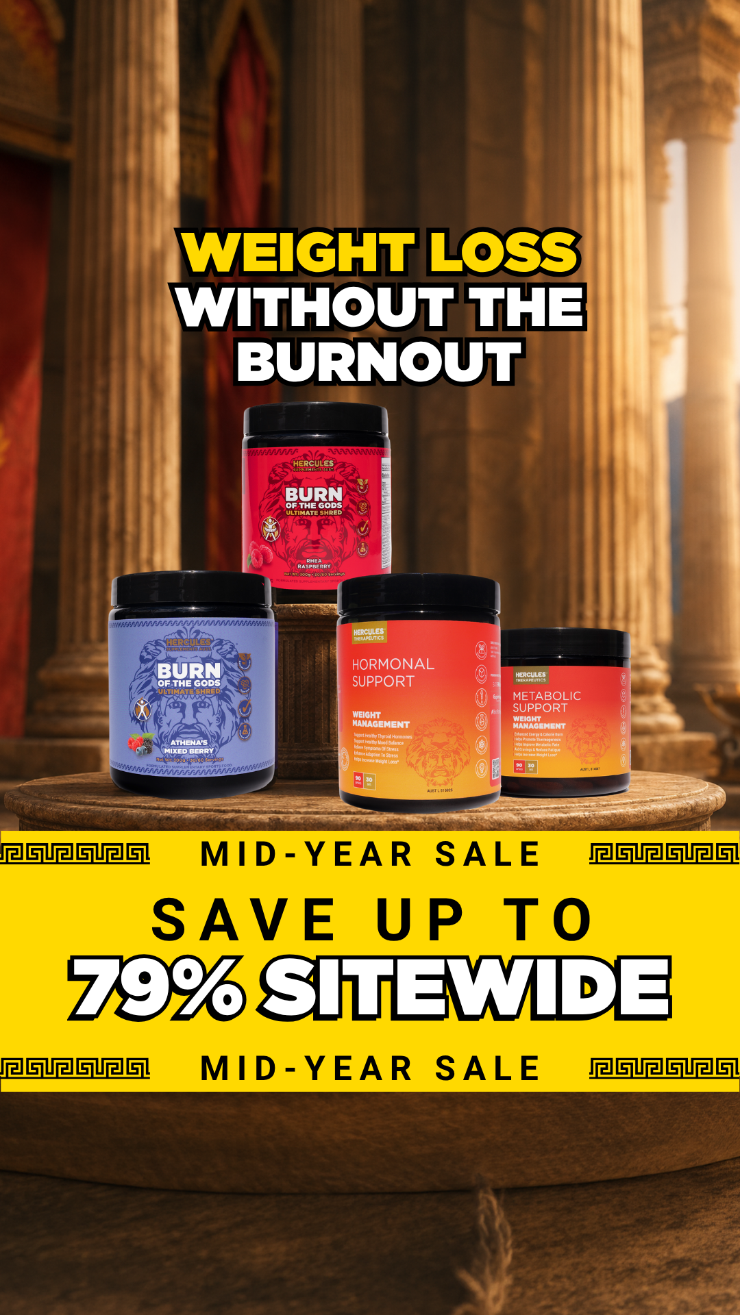 Hercules Supplements Aust Facebook ad