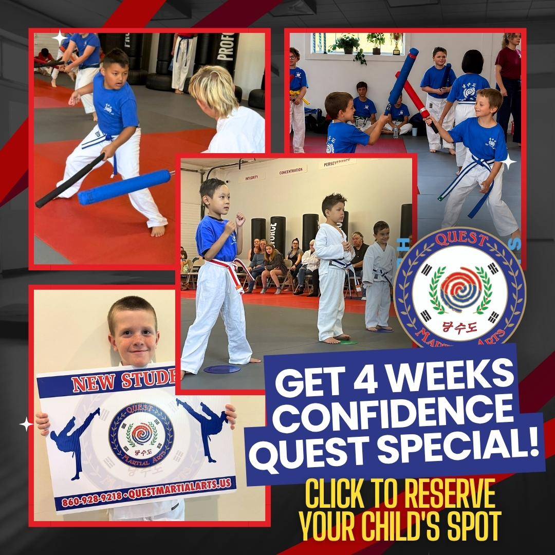 Quest Martial Arts Facebook ad: Looking for Kids Martial Arts Classes?