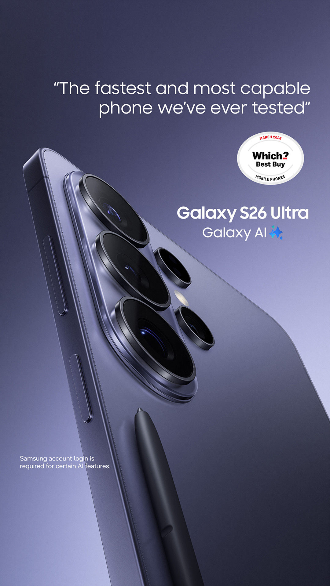 Samsung Facebook ad