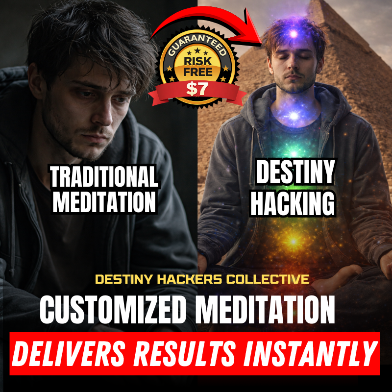 Destiny Engine Facebook ad: Stop meditating. Start reprogramming.