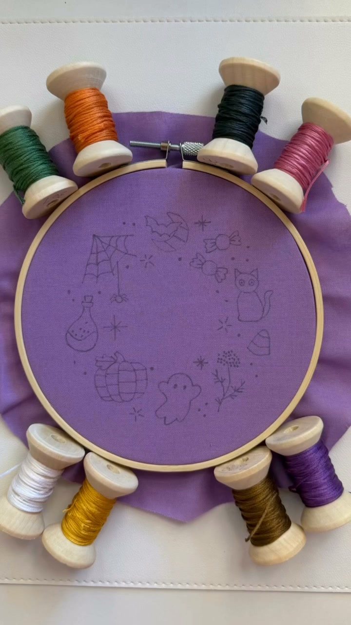 Clever Poppy Facebook ad: Spooky Beginner Embroidery Kit