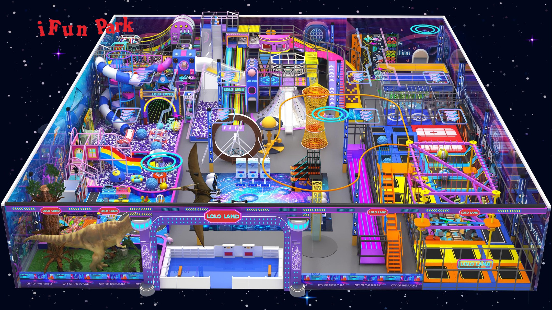 Ifun Amusement -Indoor games Facebook ad: Ifun park 1300m2 new space universe theme indoor…