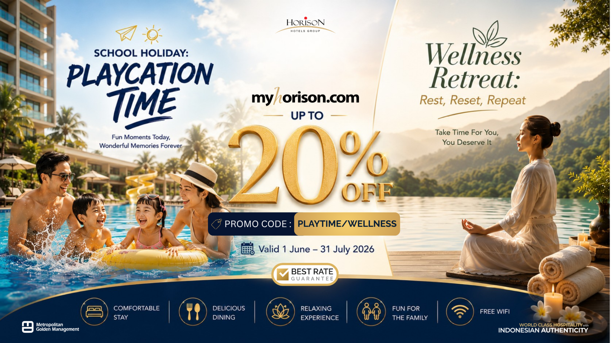Horison Hotels Facebook ad from Jun 10, 2026