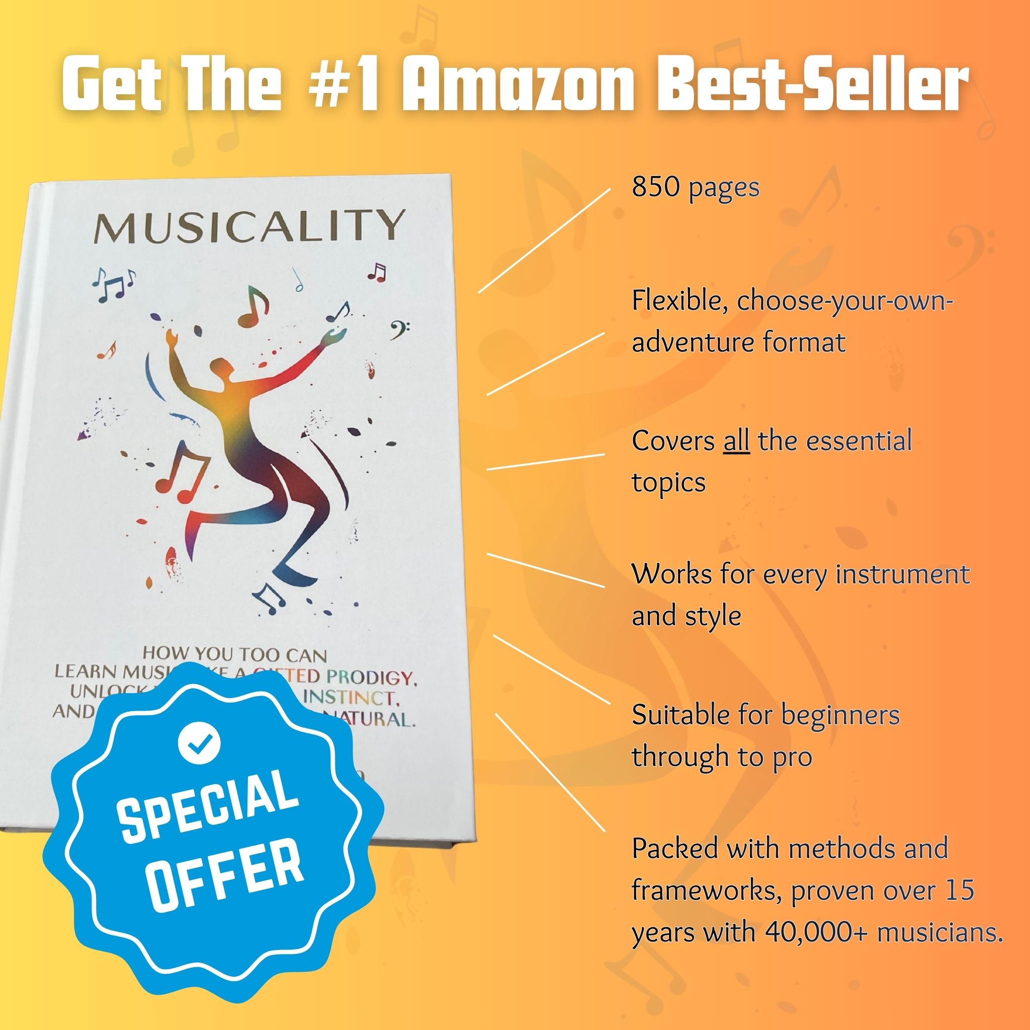 The Musicality Book Facebook ad
