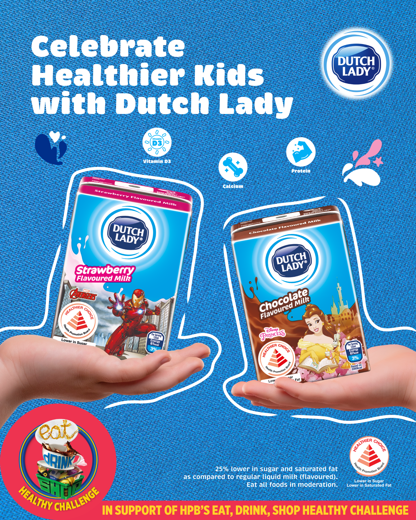 Dutch Lady Singapore Facebook ad: Strong Bones Start with Dutch Lady