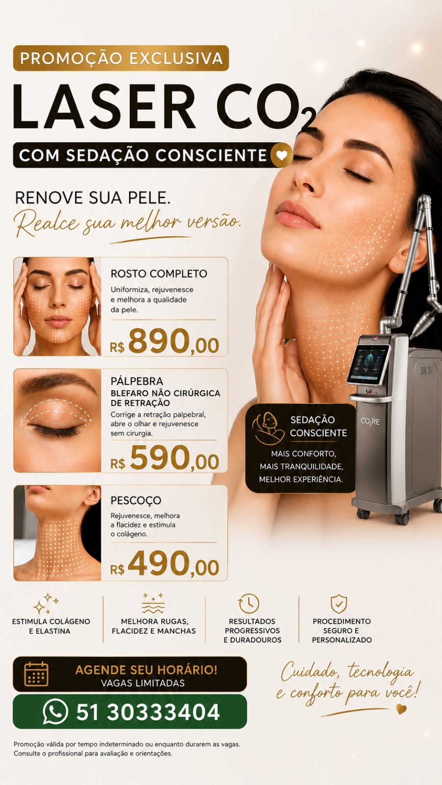 Ikebana Estética Spa Facebook ad: Blefaro sem Cortes - Laser CO2 - Agenda Aberta!