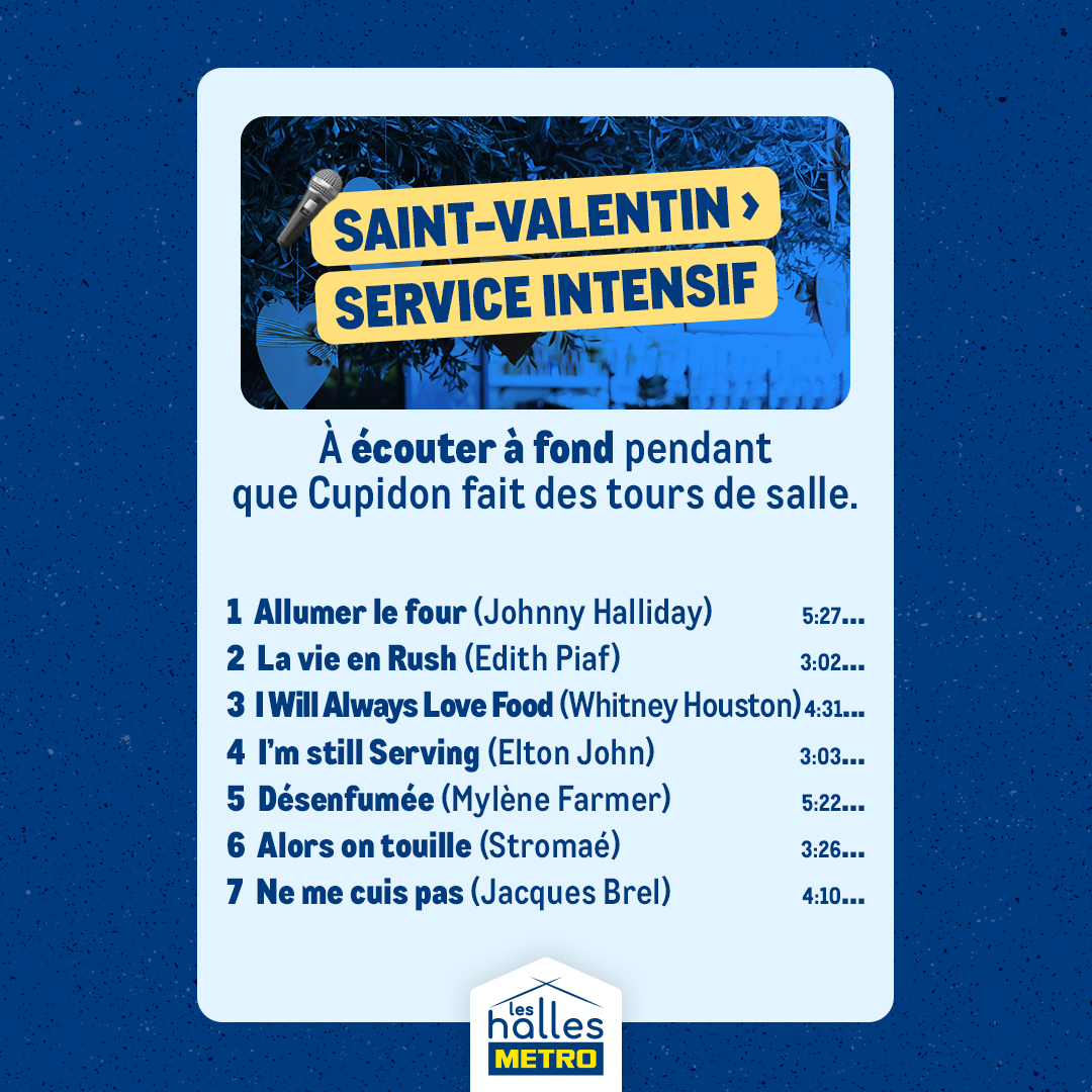 METRO France Facebook ad: Dans vos restos aussi, la Saint-Valentin, c’est plus…