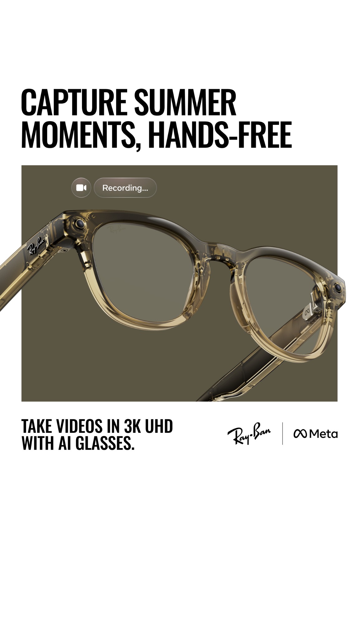 Ray-Ban Meta Facebook ad