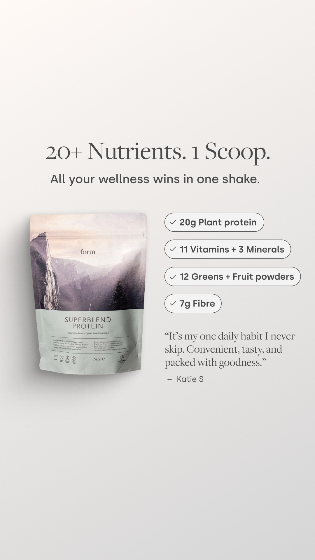 Form Nutrition Facebook ad
