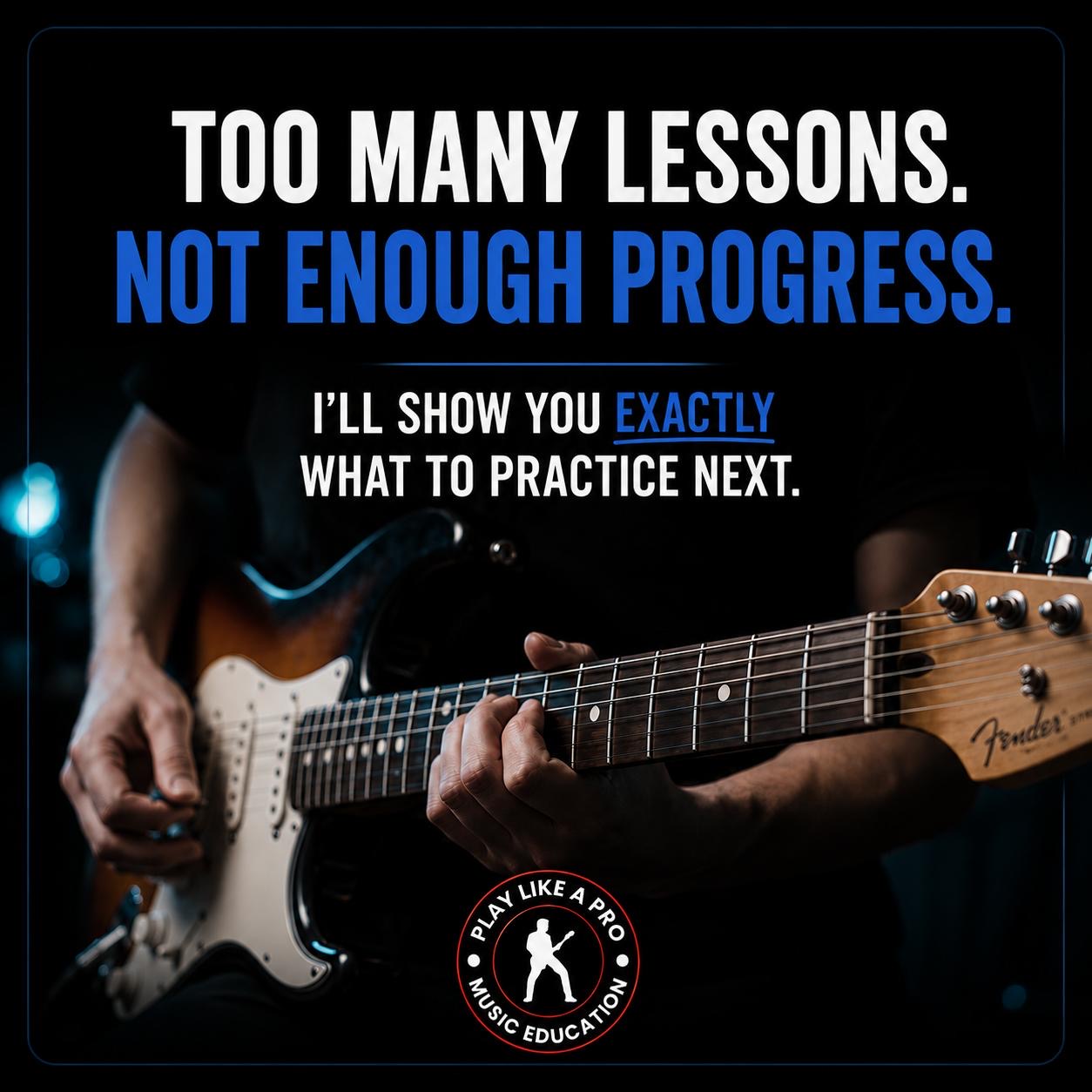 Jamie Ellis Guitar Facebook ad: Practice that works.