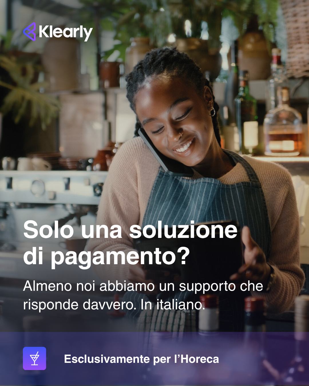 Klearly B.V Facebook ad: Pensato esclusivamente per la ristorazione