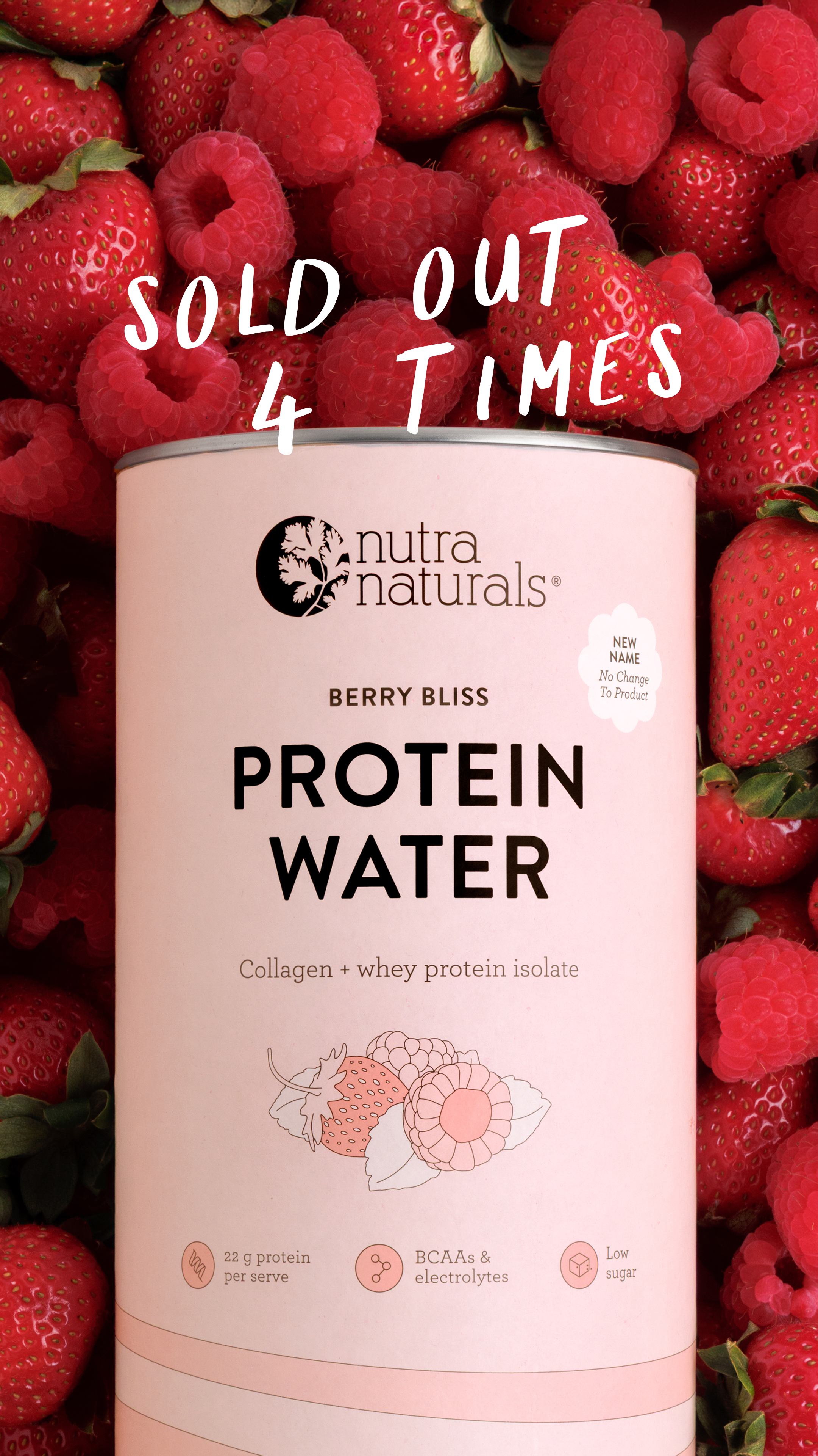 Nutra Naturals Facebook ad: SOLD OUT 4 times