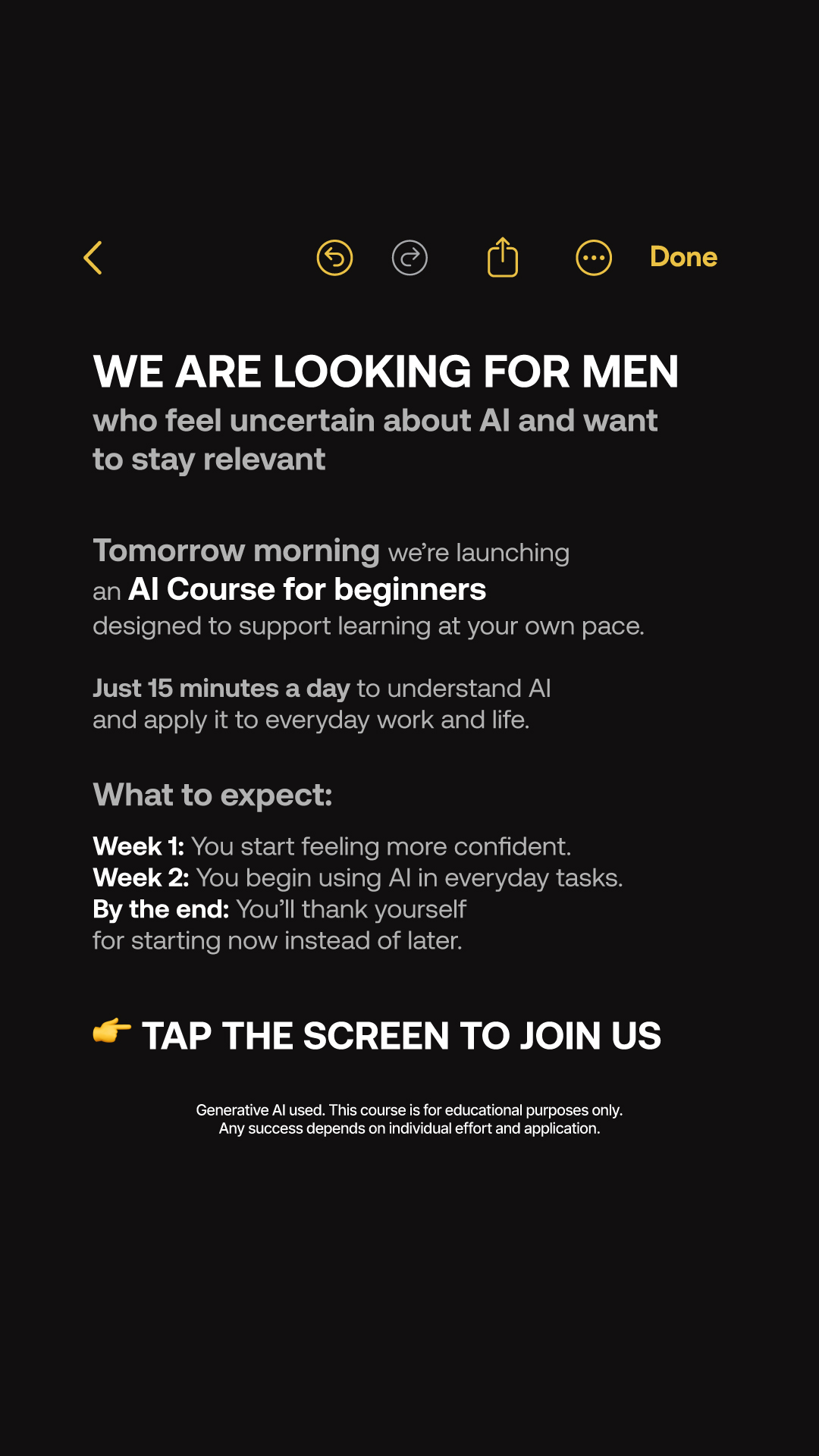 Tori Business Growth Facebook ad