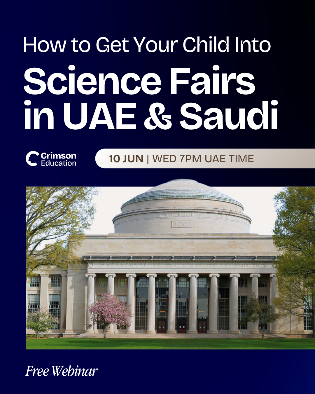 Crimson Education Facebook ad