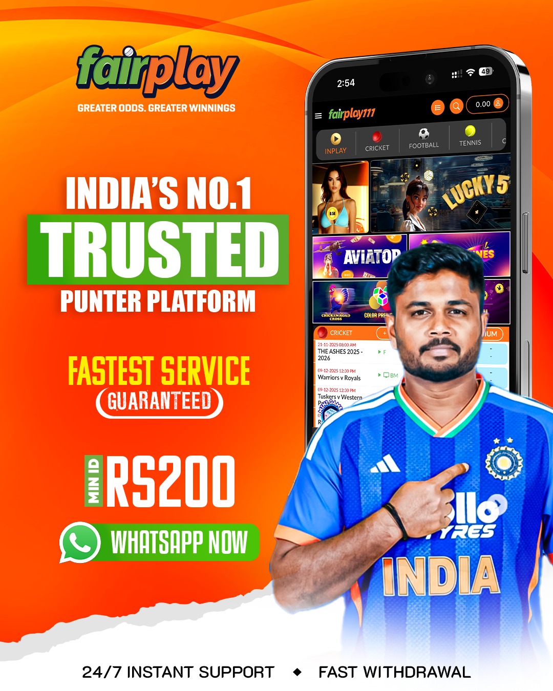 Fairplay111 Facebook ad: Chat with us
