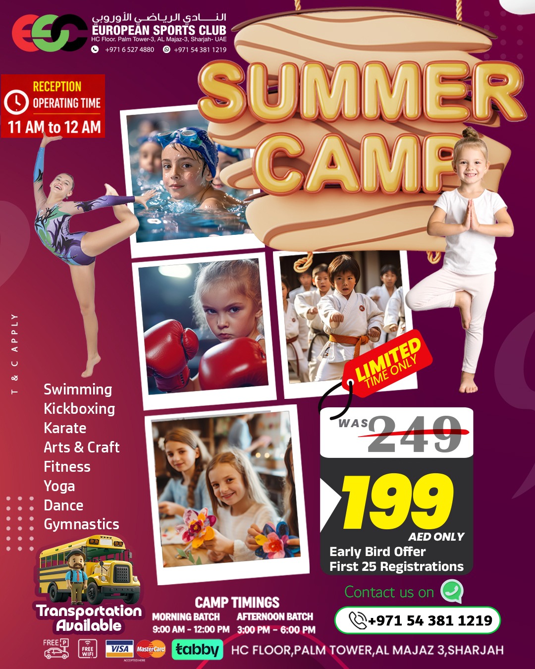 ESC European Sports Club Facebook ad