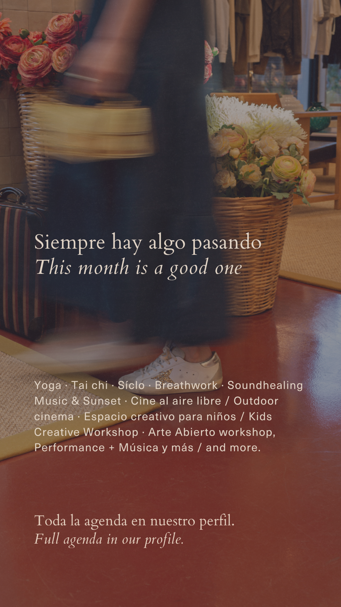 Ánima Village Cabo Facebook ad: Siempre hay algo pasando en ÁNIMA.